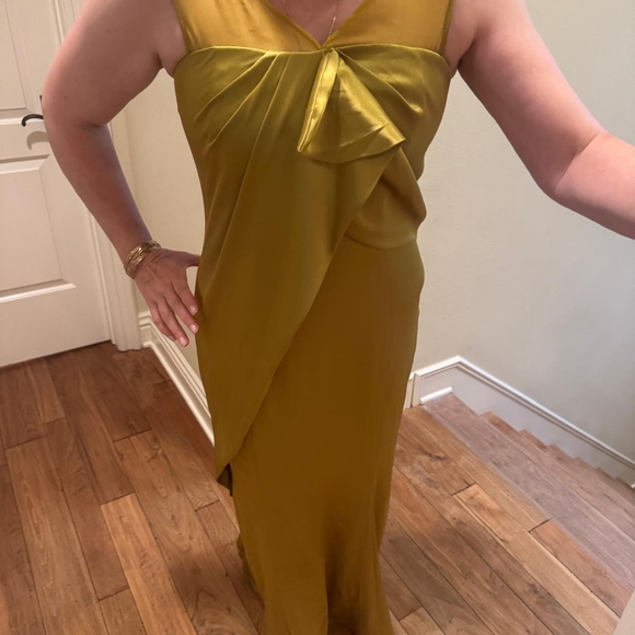 St. John’s Greenish/Gold Dress Brand New! - Picture 10 of 16